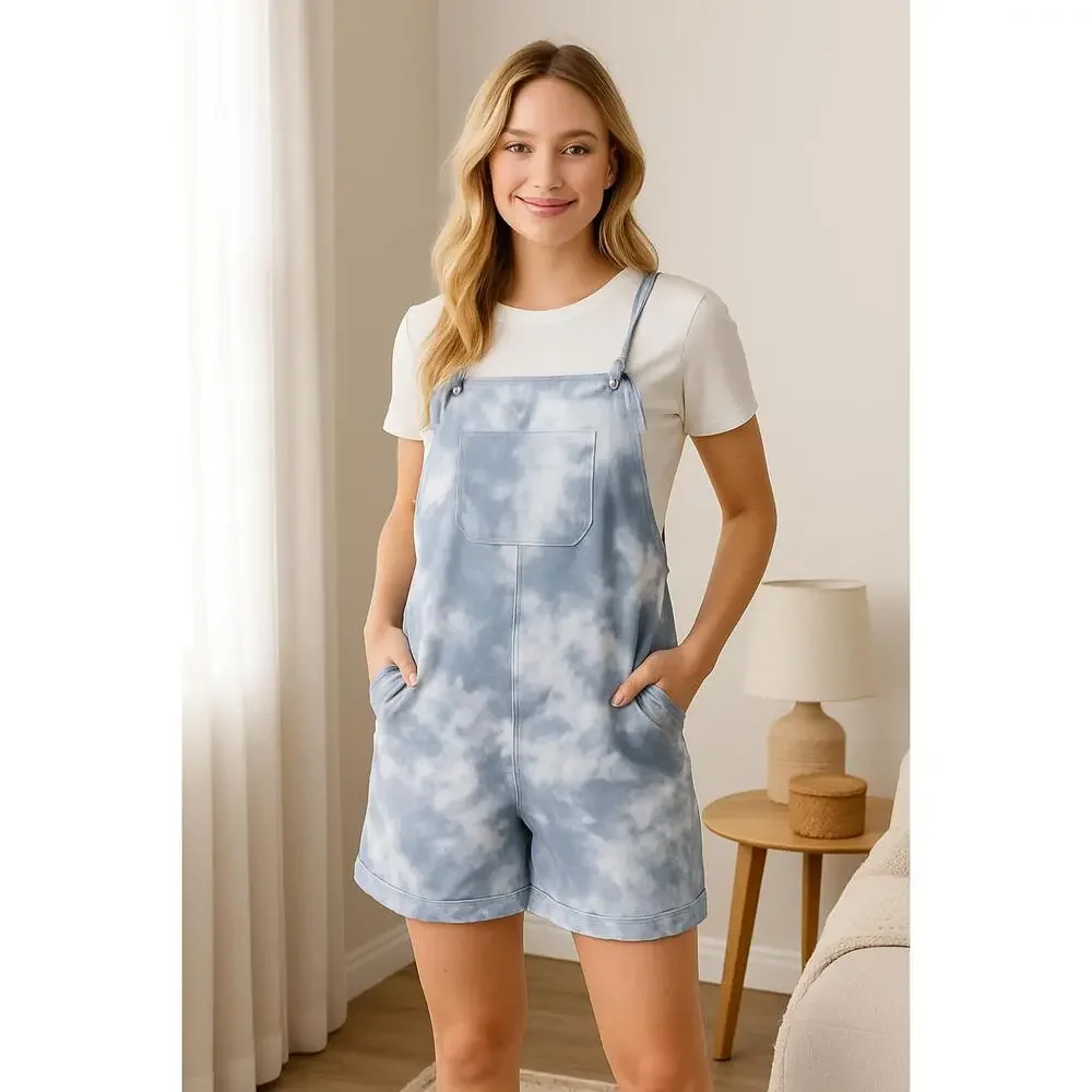 Sea Breeze Tie-Dye Overalls